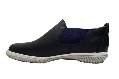 【SPINGLE SP6156 ネイビー】ストレートチップショートサイドゴアシューズ